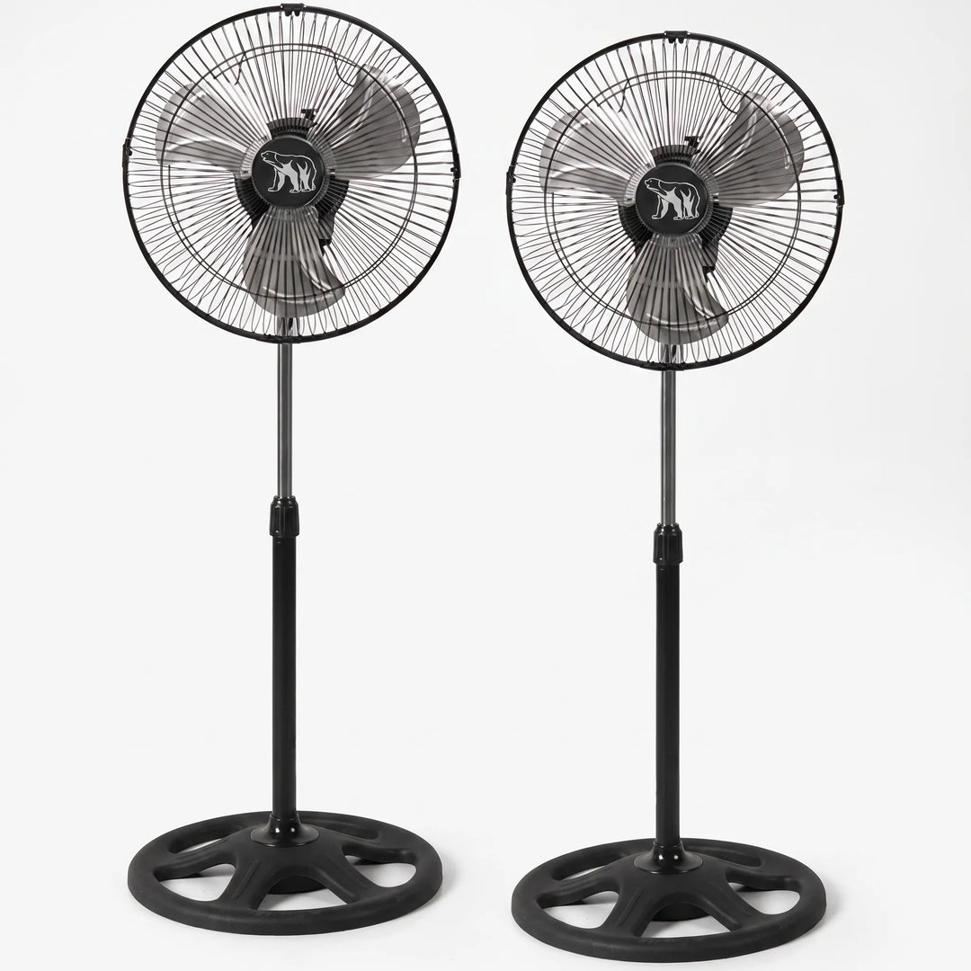 In hoogte verstelbare staande ventilator met 3 snelheden set - Breesia