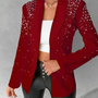 Schlanker Damenblazer mit Perlendetails - Amara
