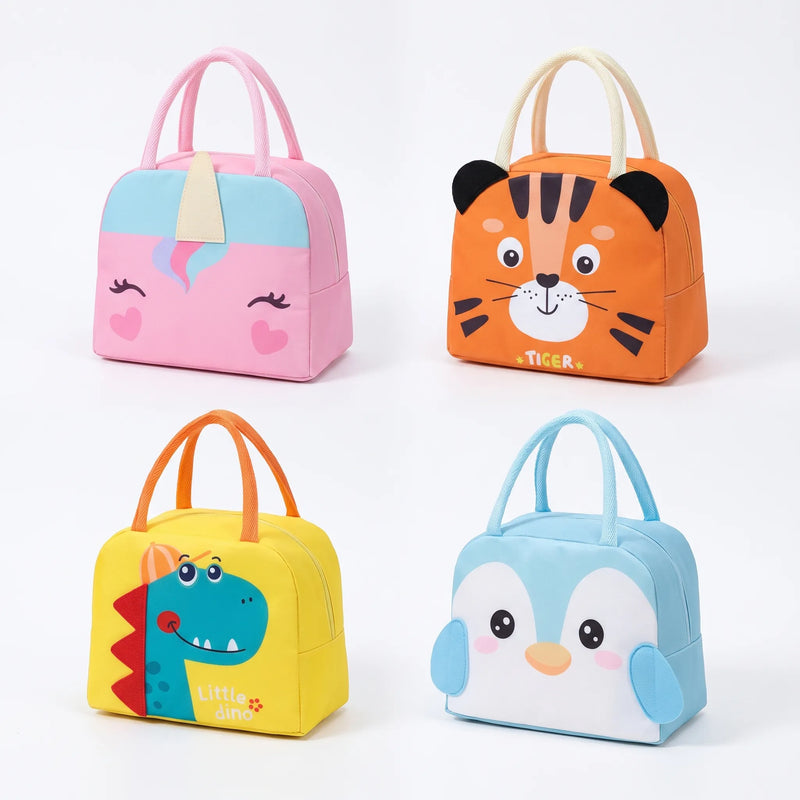 Insulated Cartoon Animal Lunch Bag - Chomply