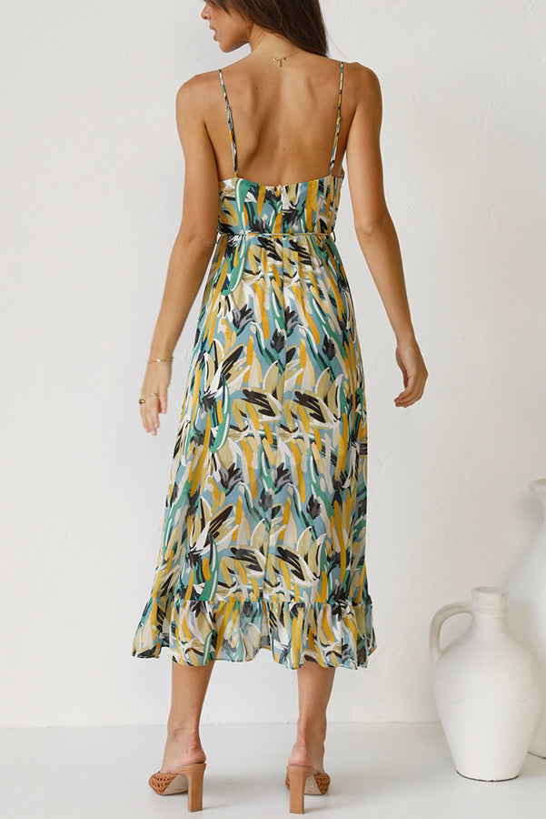 Luchtige maxi zomerjurk met taille-snede – Mira