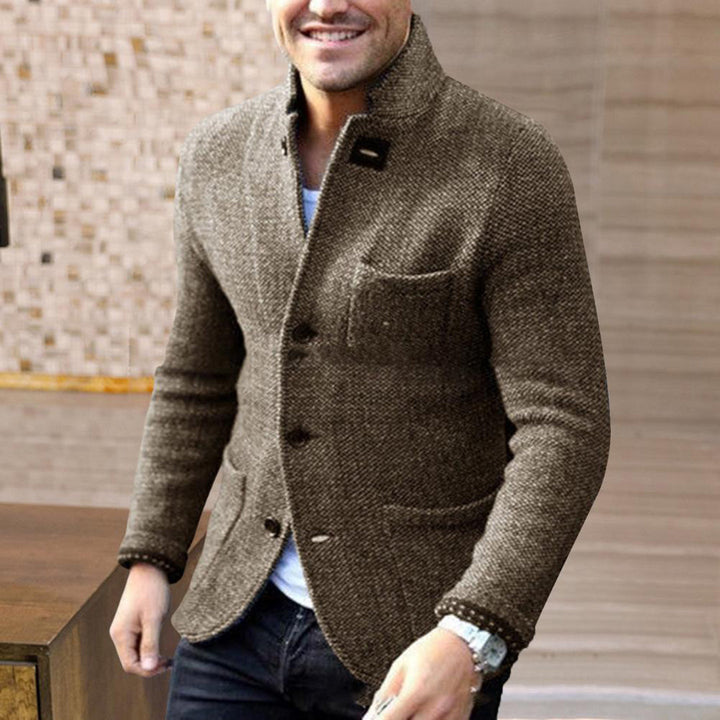 Gestrickte Herren-Cardigan mit Knöpfen - Sven