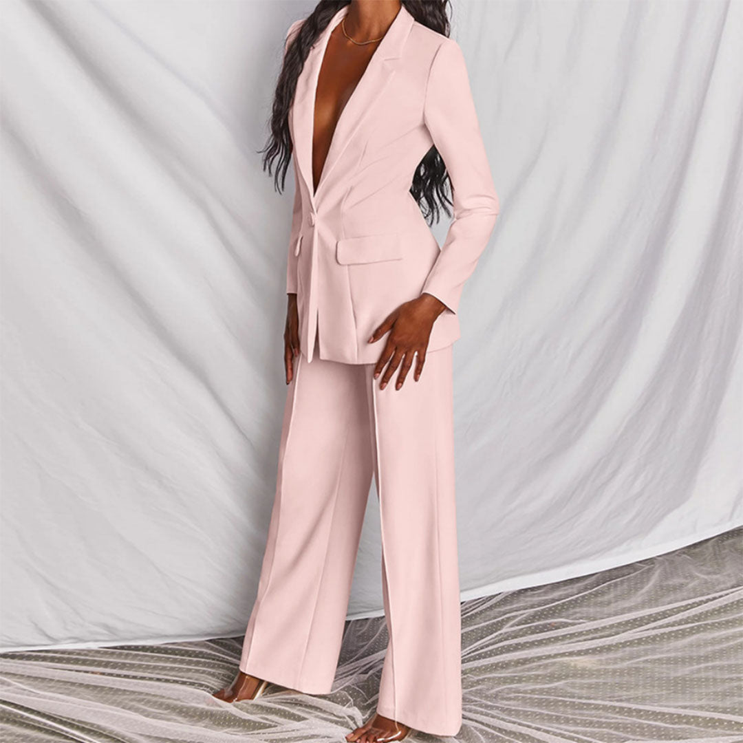 Moshine - 2-Piece Blazer and Pants Set