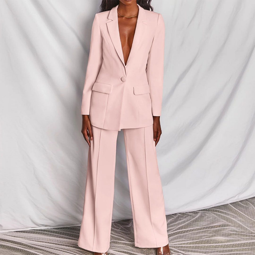 Moshine - 2-Piece Blazer and Pants Set