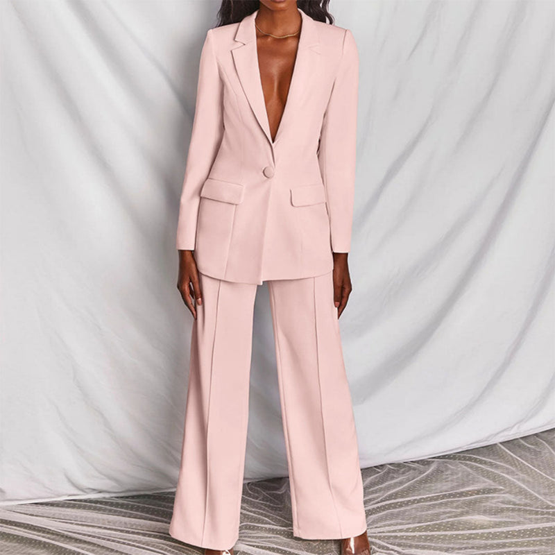 Moshine - 2-Piece Blazer and Pants Set