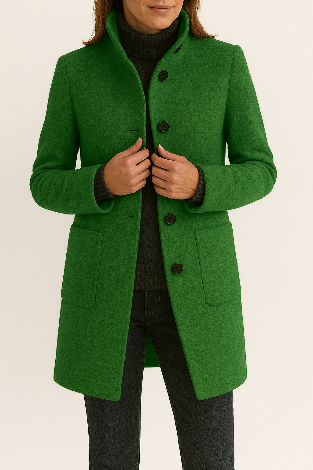 Modern Wool Women's Coat - Isabella