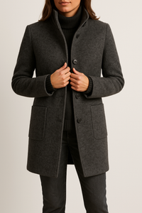 Modern Wool Women's Coat - Isabella