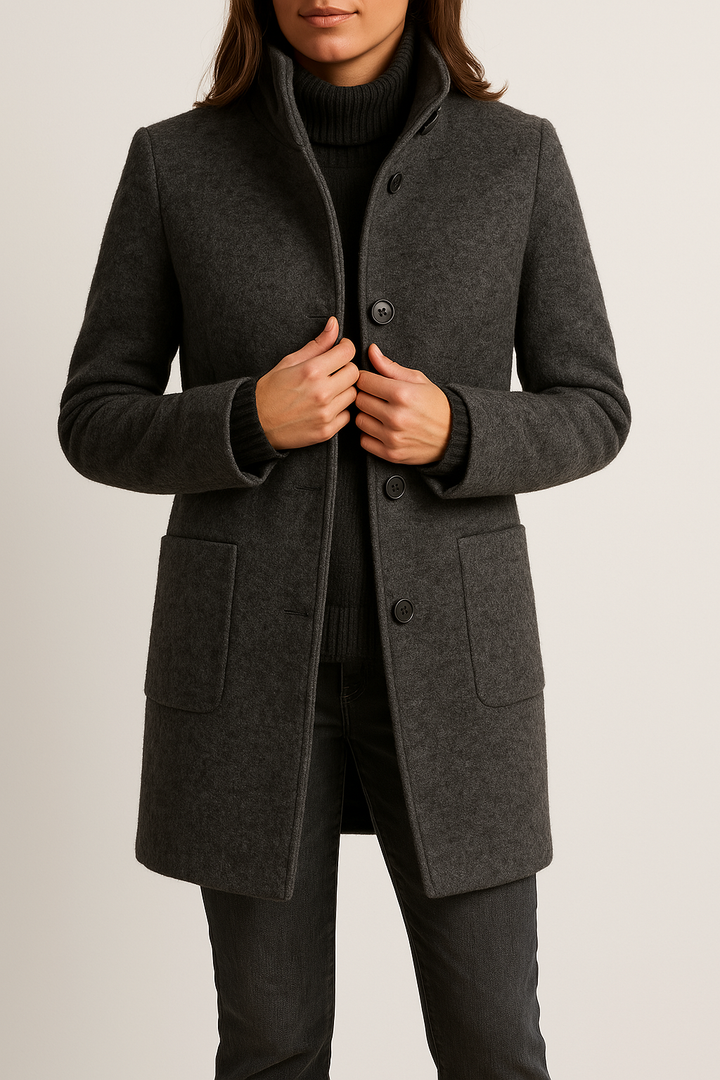 Modern Wool Women's Coat - Isabella