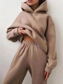 Damen Fleece Hoodie und Jogginghose Set – Marivelle
