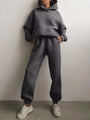 Damen Fleece Hoodie und Jogginghose Set – Marivelle