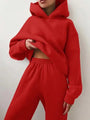 Damen Fleece Hoodie und Jogginghose Set – Marivelle