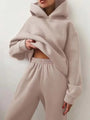 Damen Fleece Hoodie und Jogginghose Set – Marivelle