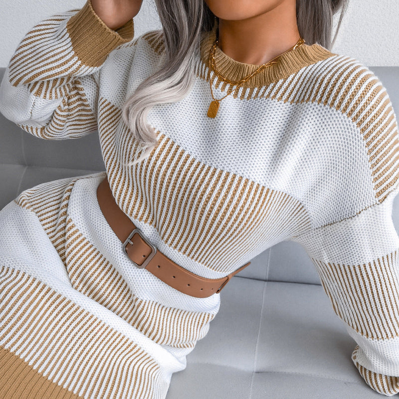 Estrella Sweater Dress | A comfy sweater dress with a stylish print