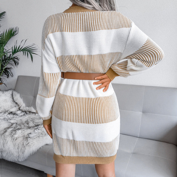 Estrella Sweater Dress | A comfy sweater dress with a stylish print