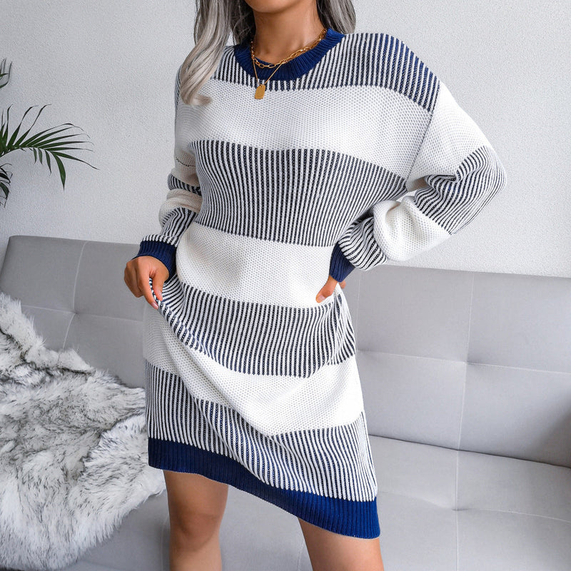 Estrella Sweater Dress | A comfy sweater dress with a stylish print