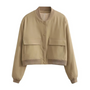 Crystal Cropped Varsity Jacke | Stilvoll & lässig