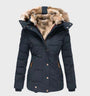 Slim-Fit Damen-Winterjacke mit Kapuze - Aurora