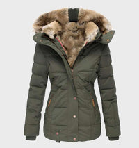 Slim-Fit Damen-Winterjacke mit Kapuze - Aurora