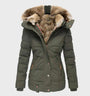 Slim-Fit Damen-Winterjacke mit Kapuze - Aurora