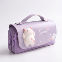 Kawaii Dual Zip Pencil Case - Fidgetfold