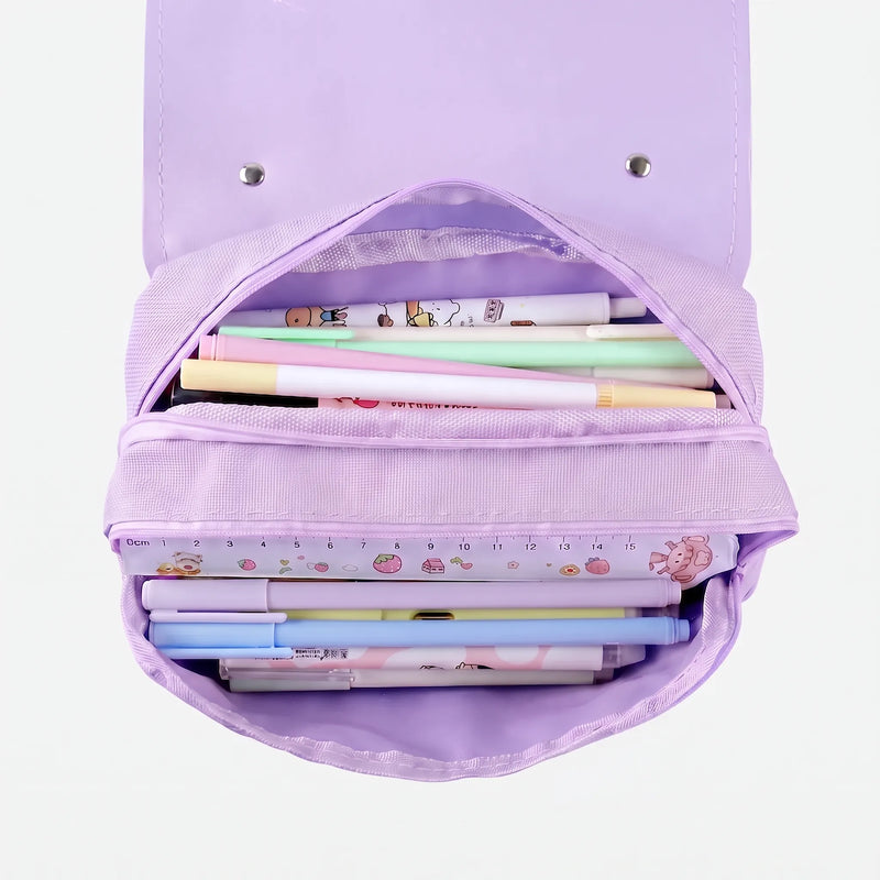 Kawaii Dual Zip Pencil Case - Fidgetfold