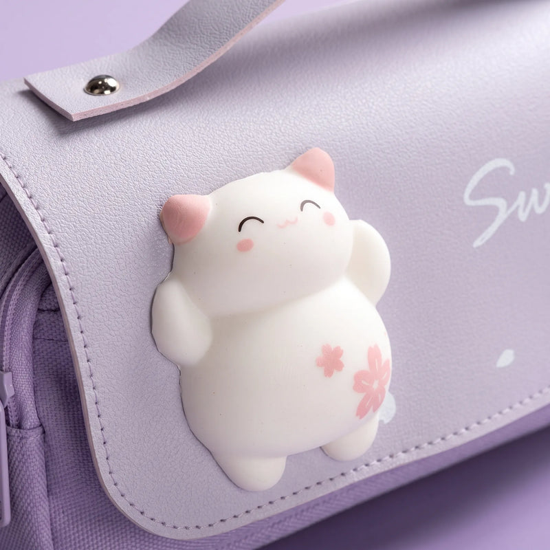 Kawaii Dual Zip Pencil Case - Fidgetfold