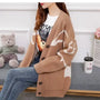 Gestrickte Strickjacke mit verspieltem Print und Knopfleiste - Nova