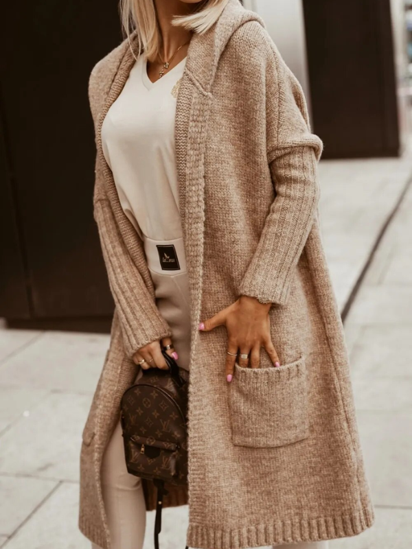Paige langer Kapuzenmantel | Weich & warm