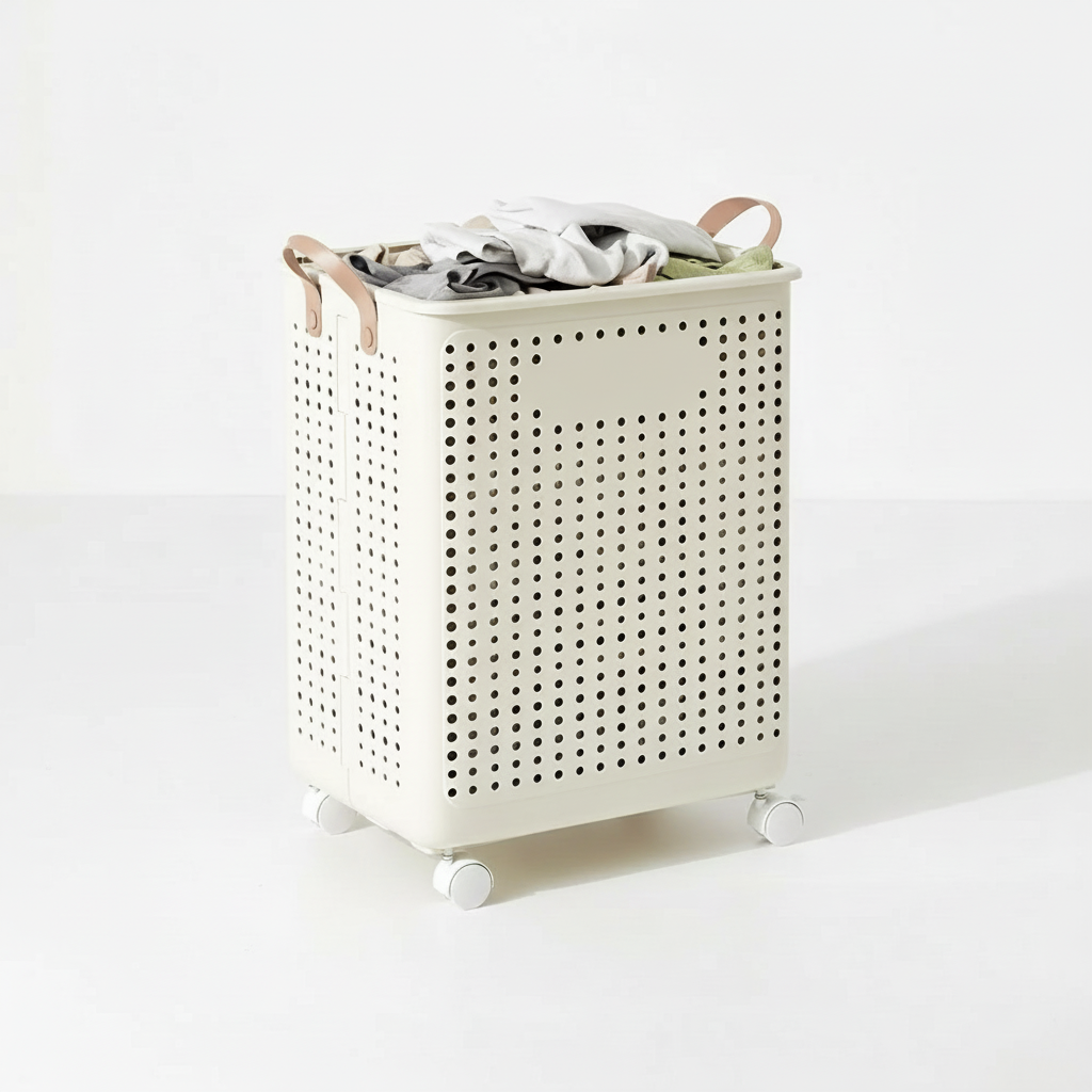 Klappbarer Rollen Wäschekorb - LaundryGlide