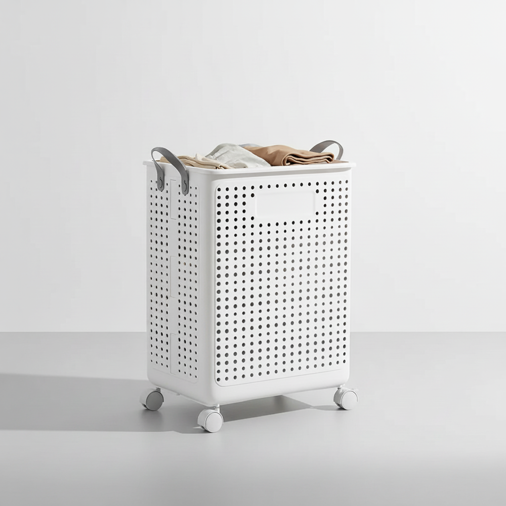 Klappbarer Rollen Wäschekorb - LaundryGlide