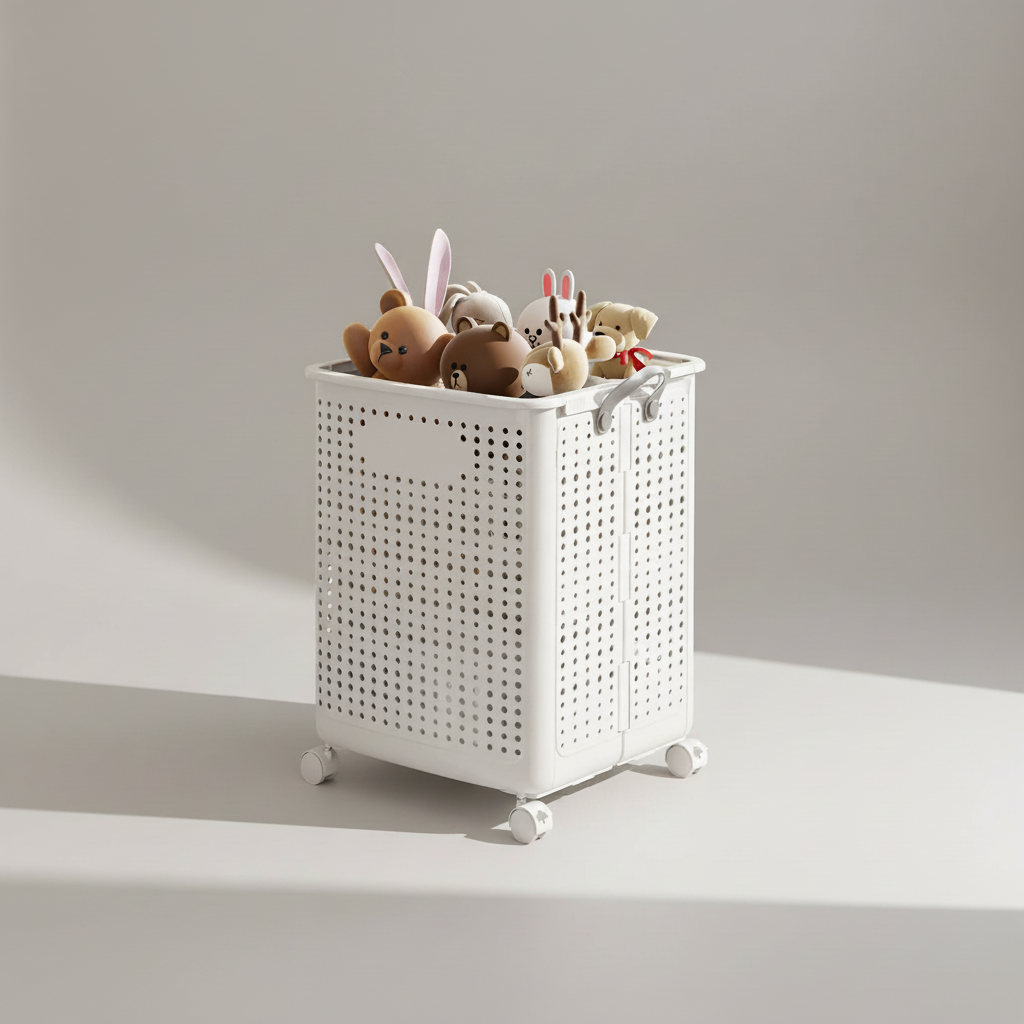 Klappbarer Rollen Wäschekorb - LaundryGlide