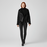 Klassische Lammfell-Inspirierte Jacke - Sophie