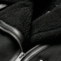 Klassische Lammfell-Inspirierte Jacke - Sophie