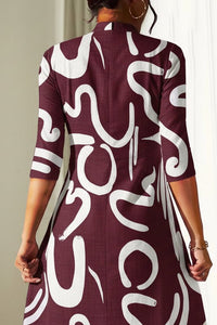 Kleid Mit Lockerem Schnitt Und Muster - Letizia