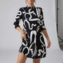 Kleid Mit Lockerem Schnitt Und Muster - Letizia