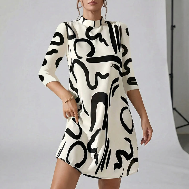Kleid Mit Lockerem Schnitt Und Muster - Letizia