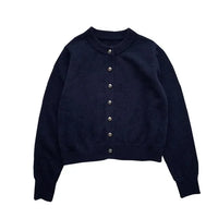 Bequeme Gestrickte Damenstrickjacke mit Rundhalsausschnitt - Emilia