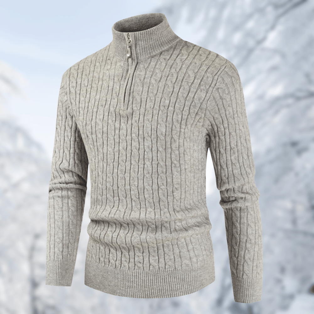 Trendiger Herrenpullover mit Stehkragen - Ruben