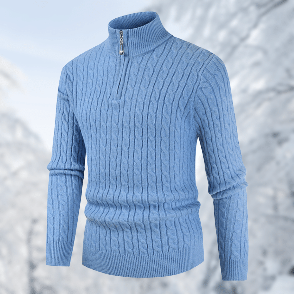 Trendiger Herrenpullover mit Stehkragen - Ruben