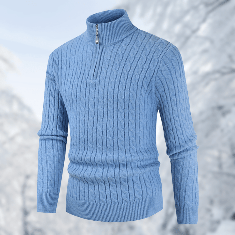 Trendiger Herrenpullover mit Stehkragen - Ruben