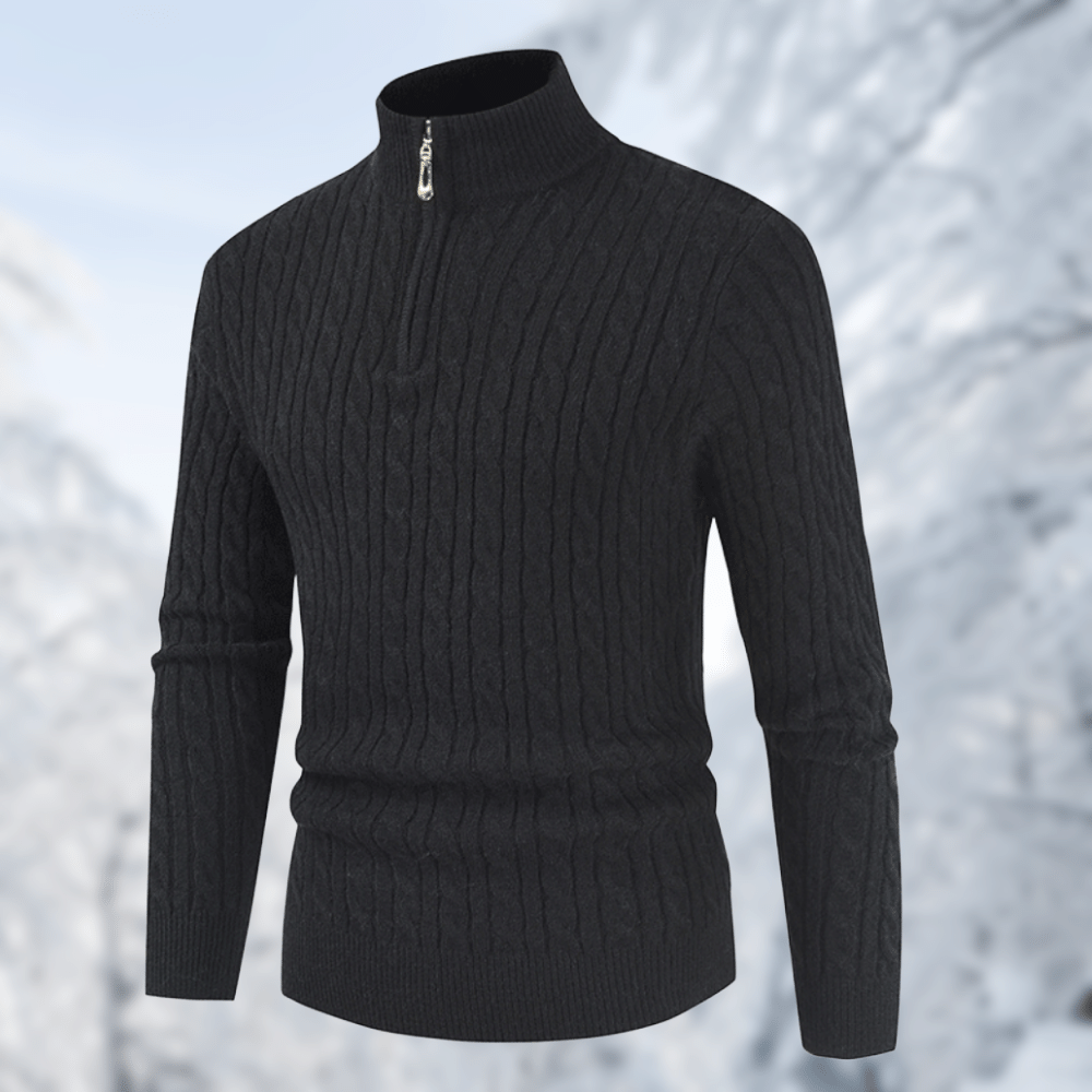 Trendiger Herrenpullover mit Stehkragen - Ruben