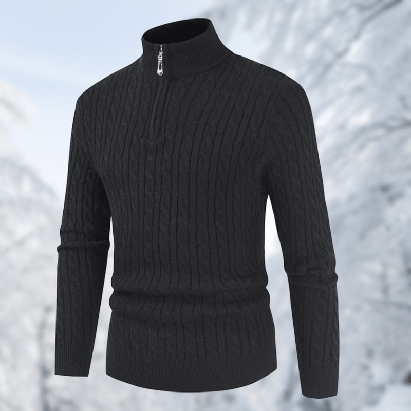 Trendiger Herrenpullover mit Stehkragen - Ruben