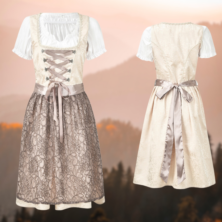 Exklusives traditionelles Damenkostüm mit Schürze und Bluse - EdelTrachten
