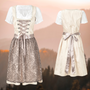 Exklusives traditionelles Damenkostüm mit Schürze und Bluse - EdelTrachten