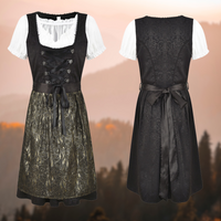 Exklusives traditionelles Damenkostüm mit Schürze und Bluse - EdelTrachten