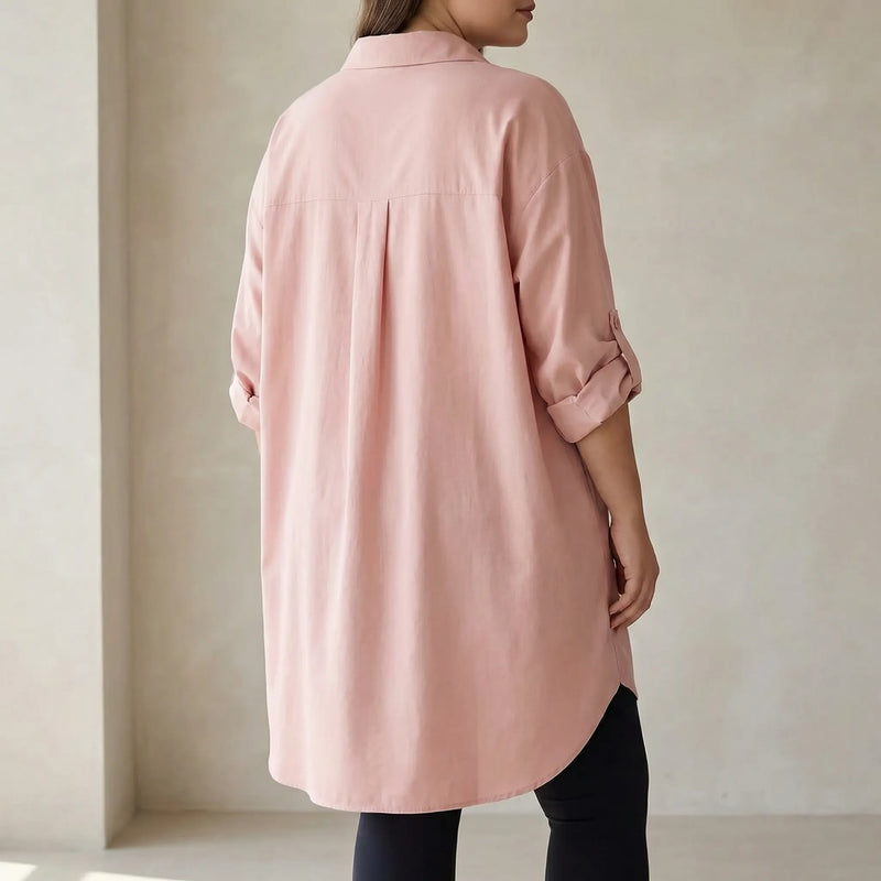 Korean-Inspired Casual Plus Size Top - Sophia