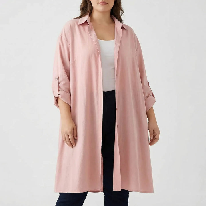 Korean-Inspired Casual Plus Size Top - Sophia