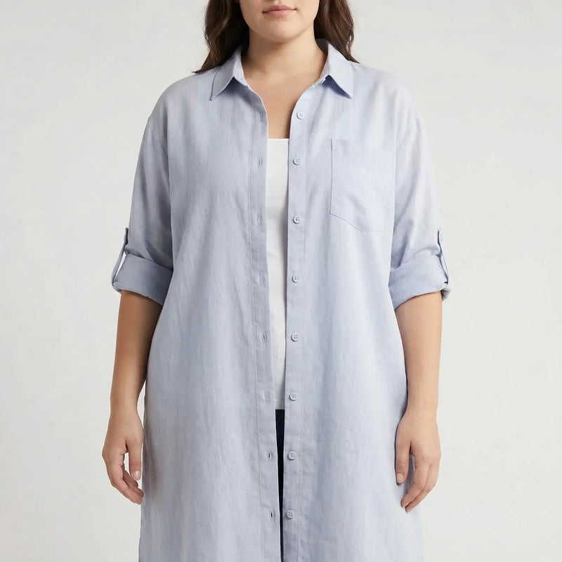 Korean-Inspired Casual Plus Size Top - Sophia