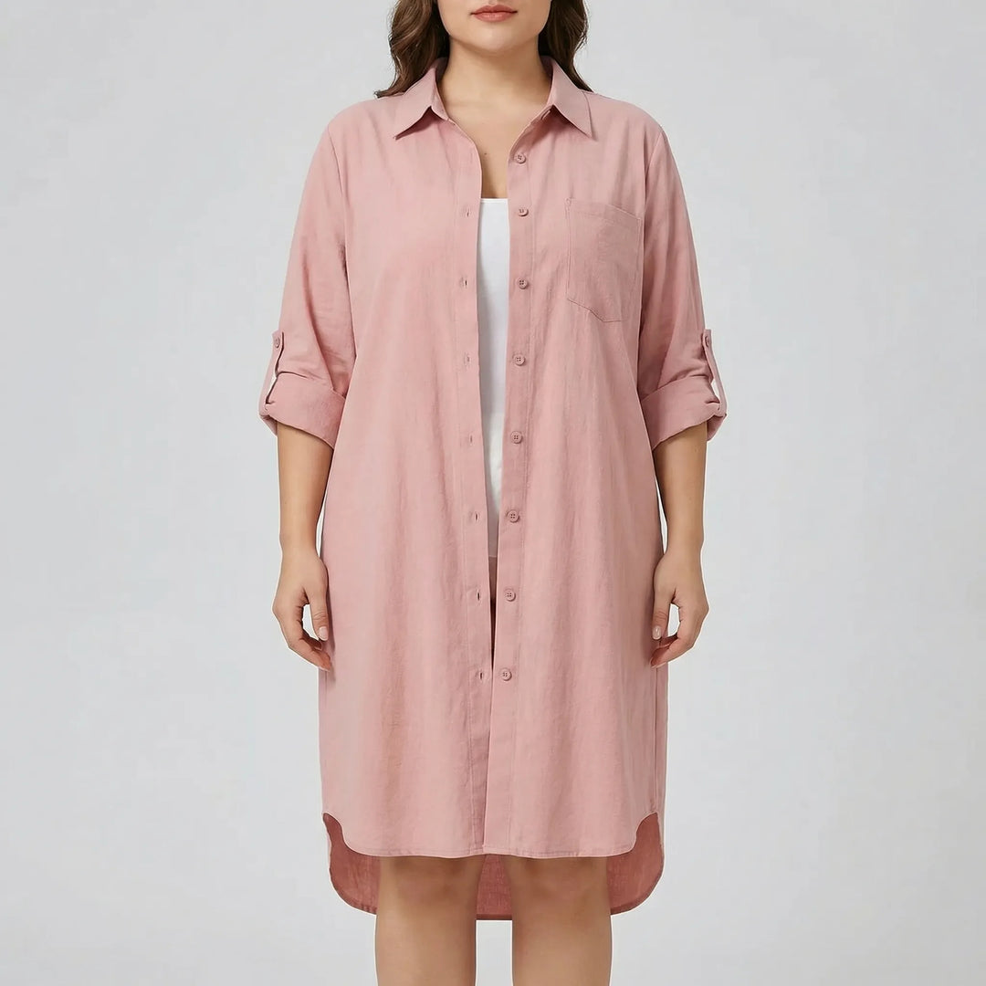 Korean-Inspired Casual Plus Size Top - Sophia