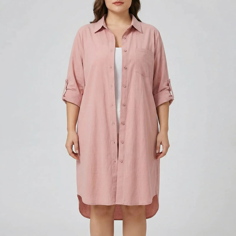 Korean-Inspired Casual Plus Size Top - Sophia