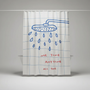 Koreanischer Stoff Duschvorhang - AquaGuardCurtain
